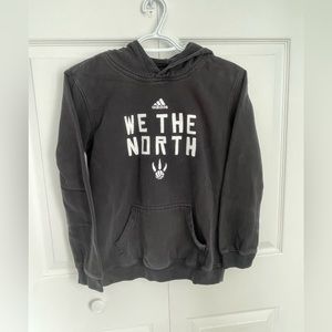 Toronto Raptors “We The North” Black Hoodie. Boys Size 10-12 GUC
